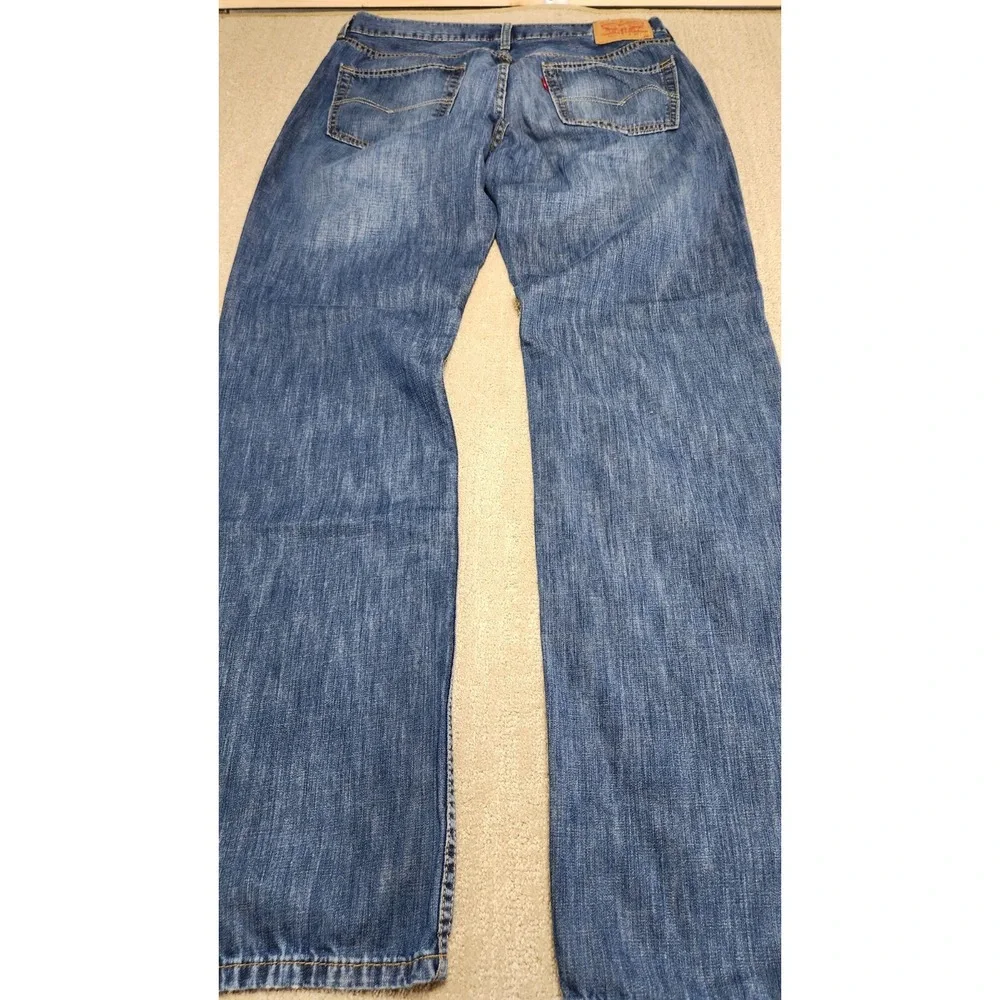 Levis 559‎ Jeans Mens 36x34 *READ Relaxed Straight Leg Whiskers Marble Denim Y2K